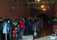 Waiting to Enter Wilson Castle